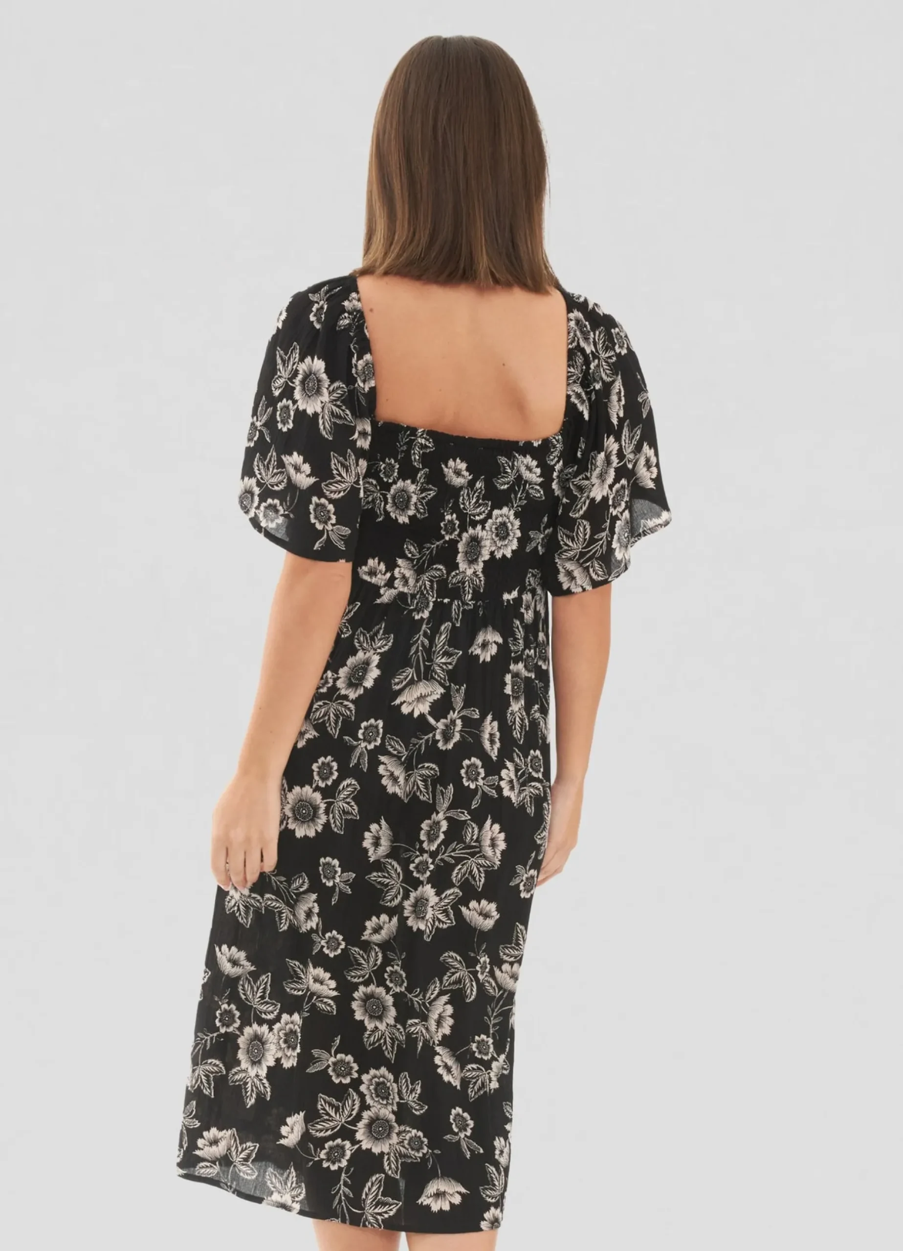 Ripe Maternity Trina Shirred Midi Dress