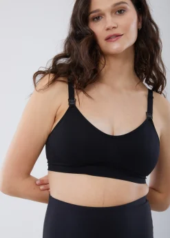 Seamless Nursing + Pumping Bra 2-Pack Bundle Black Mauve