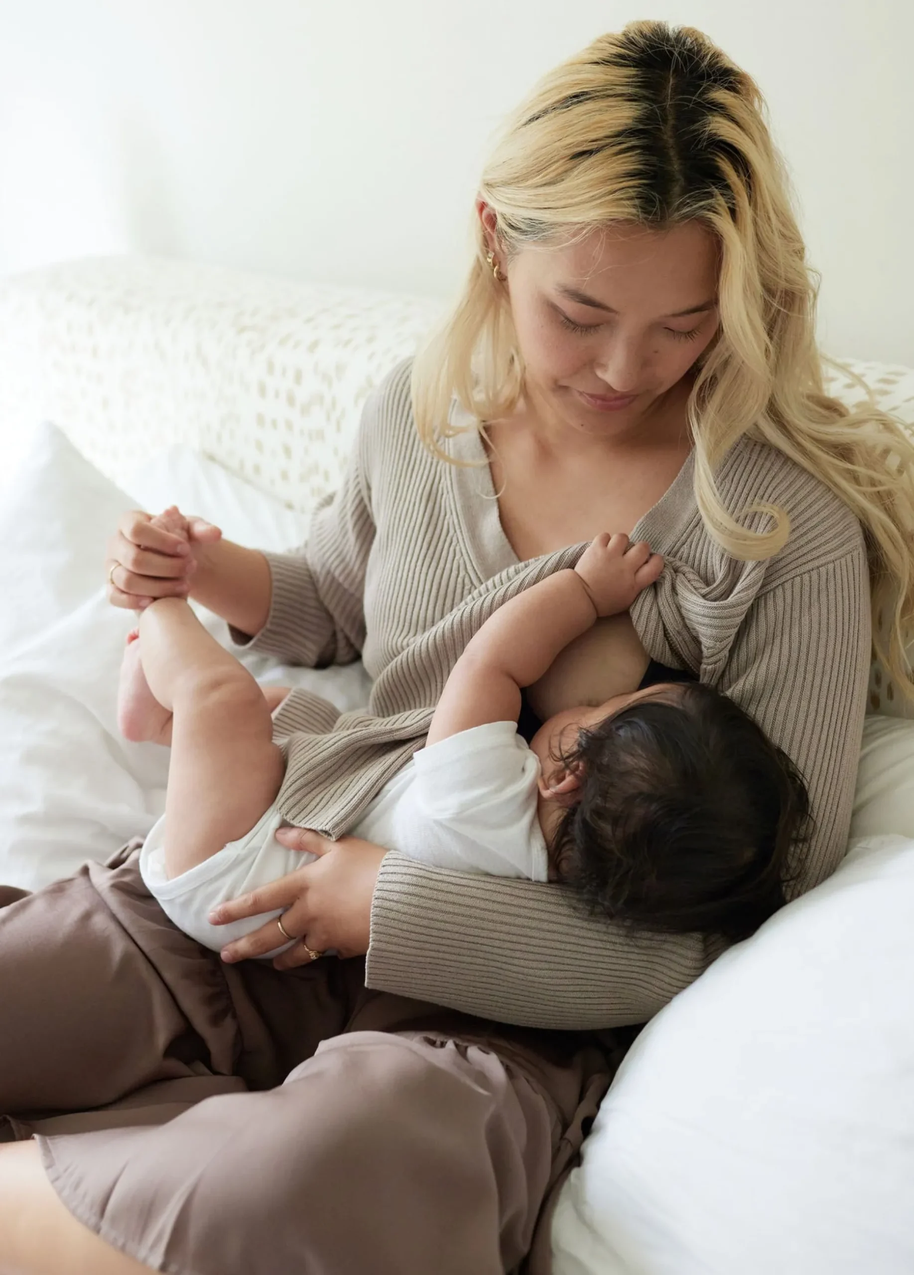 Side Zip Maternity + Nursing Sweater