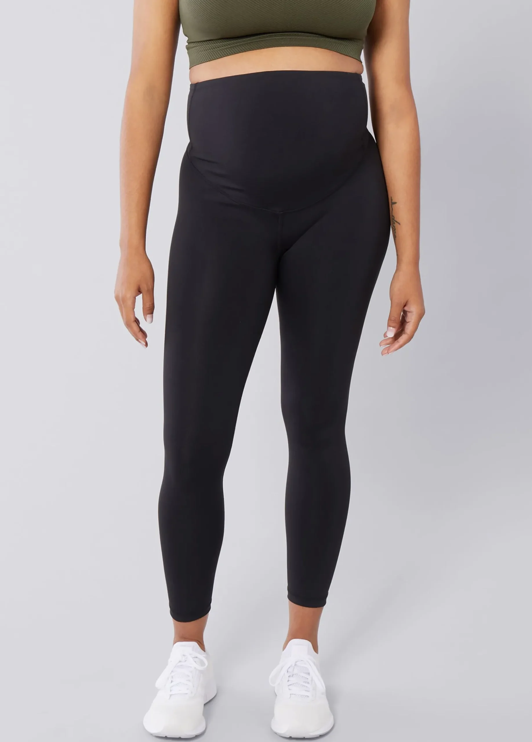 The All-Stage Performance Support ⅞ Maternity Black Legging