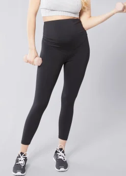 The All-Stage Performance Support ⅞ Maternity Black Legging