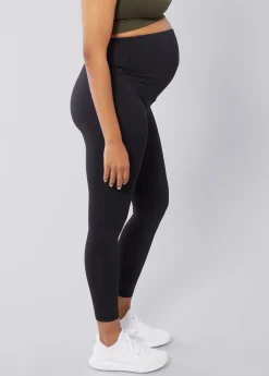 The All-Stage Performance Support ⅞ Maternity Black Legging