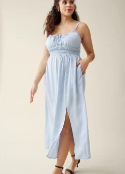 The Amalfi Maternity Midi Strappy Dress