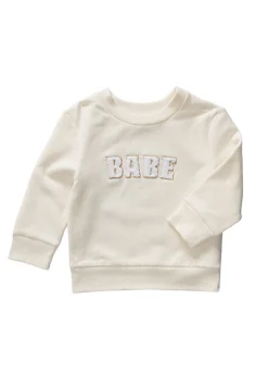 The Babe Toddler Sweatshirt Cream