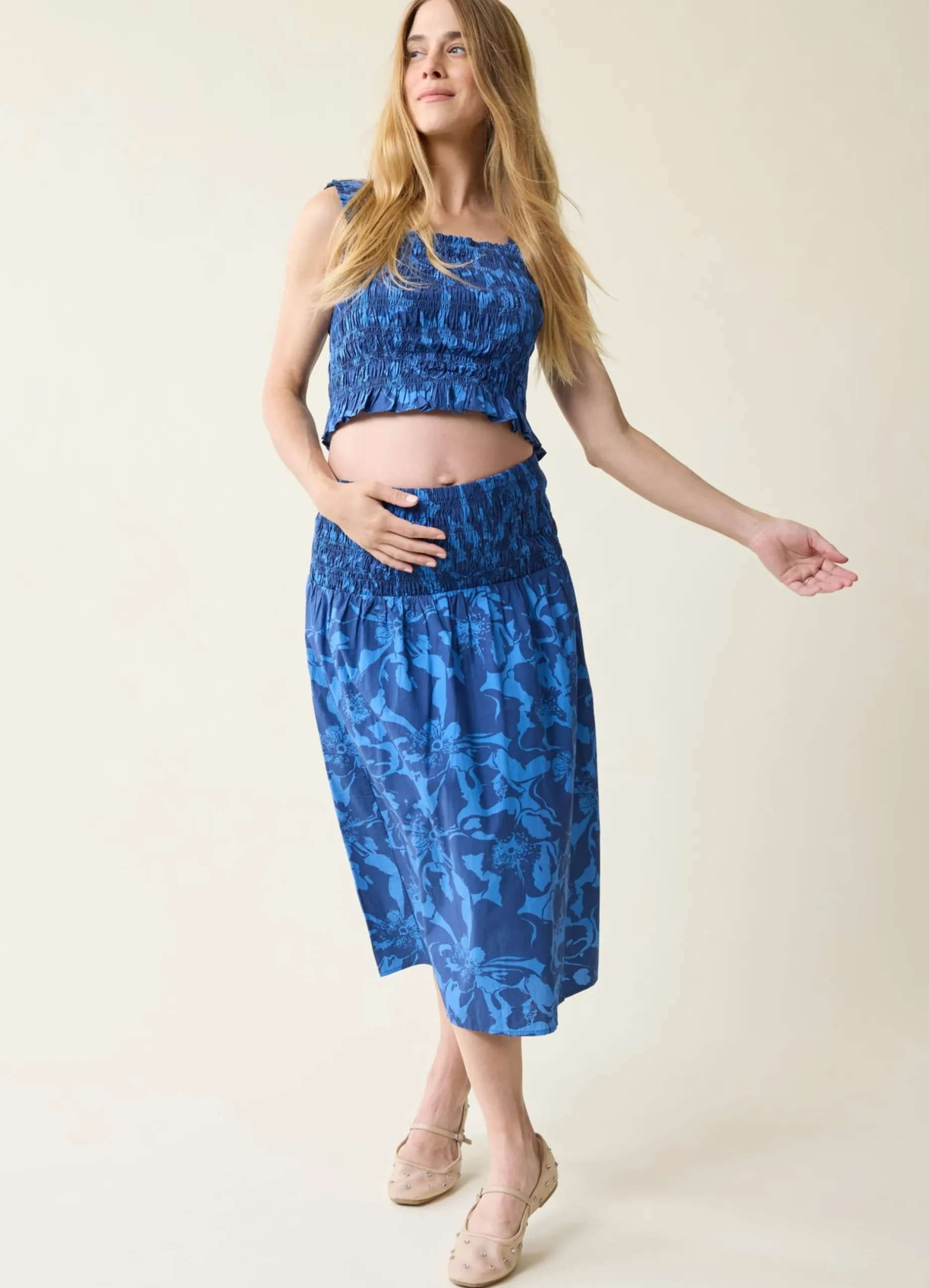 The Babymoon Every Day Maternity Midi Dress Set