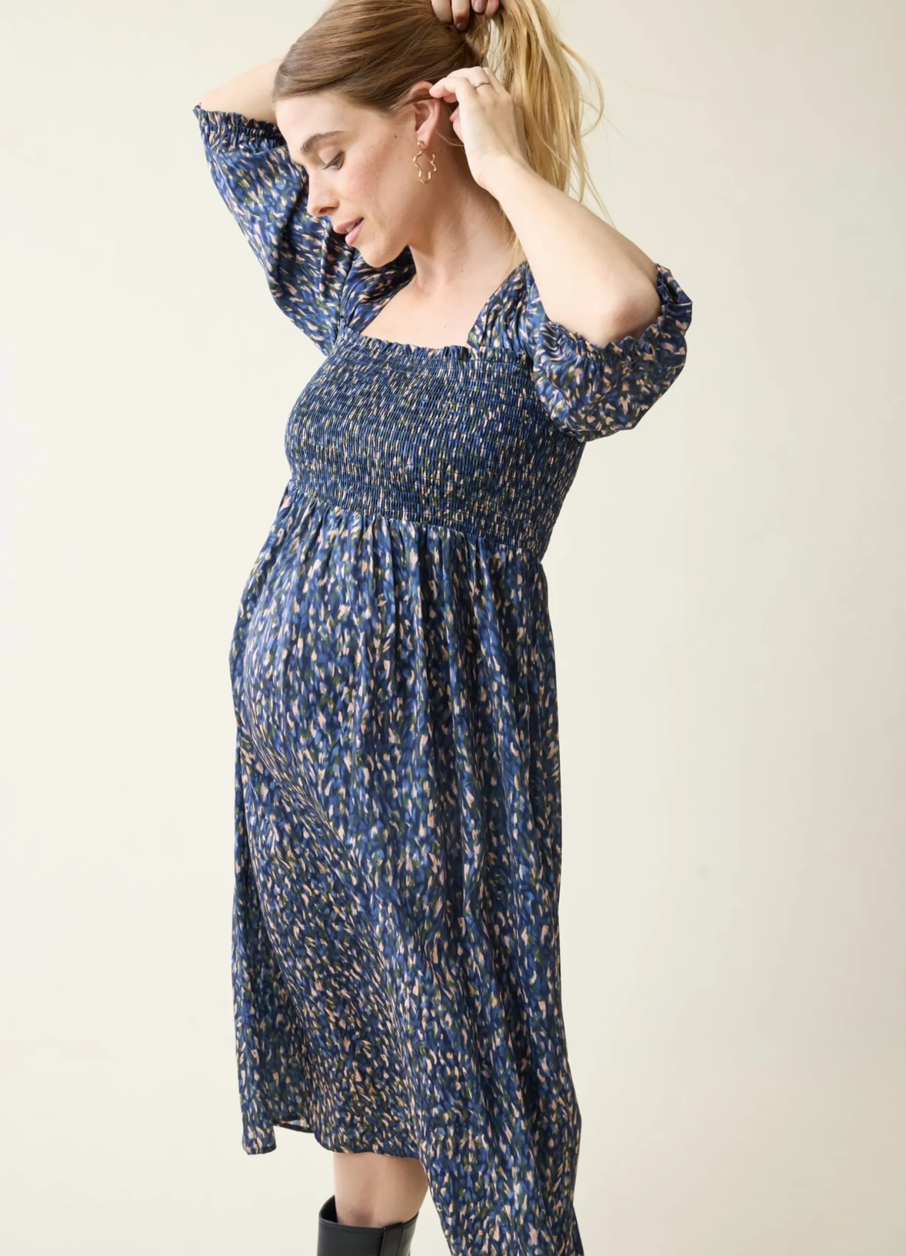 The Breeze Maternity Midi Dress