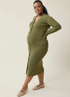 The Close Knit Midi Maternity Sweater Dress