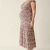 The Daydream Maternity Midi Cap Sleeve Dress