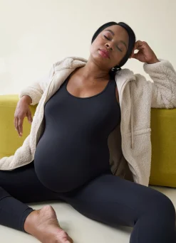 The Flexible Maternity Teddy Jacket