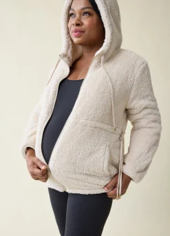 The Flexible Maternity Teddy Jacket