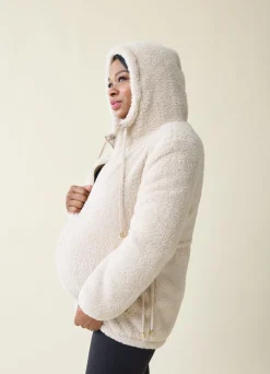 The Flexible Maternity Teddy Jacket