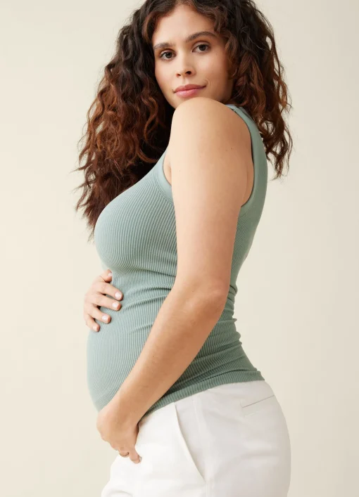 The Fresh Flex Rib Seamless Maternity Tank