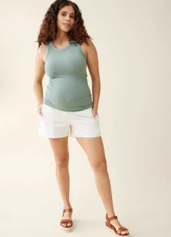 The Fresh Flex Rib Seamless Maternity Tank