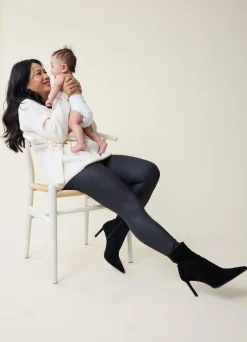 The Glossy Everywear Black Maternity Legging