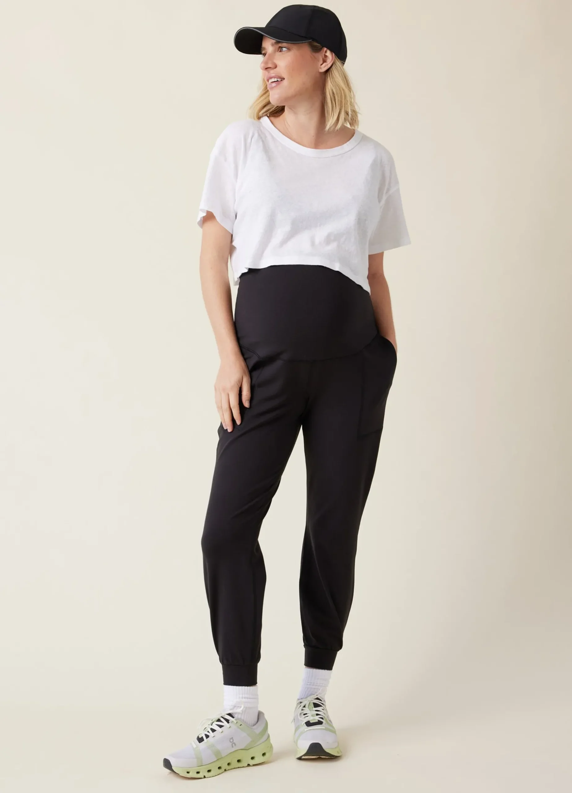 The Live In Maternity Black Active Jogger Pant