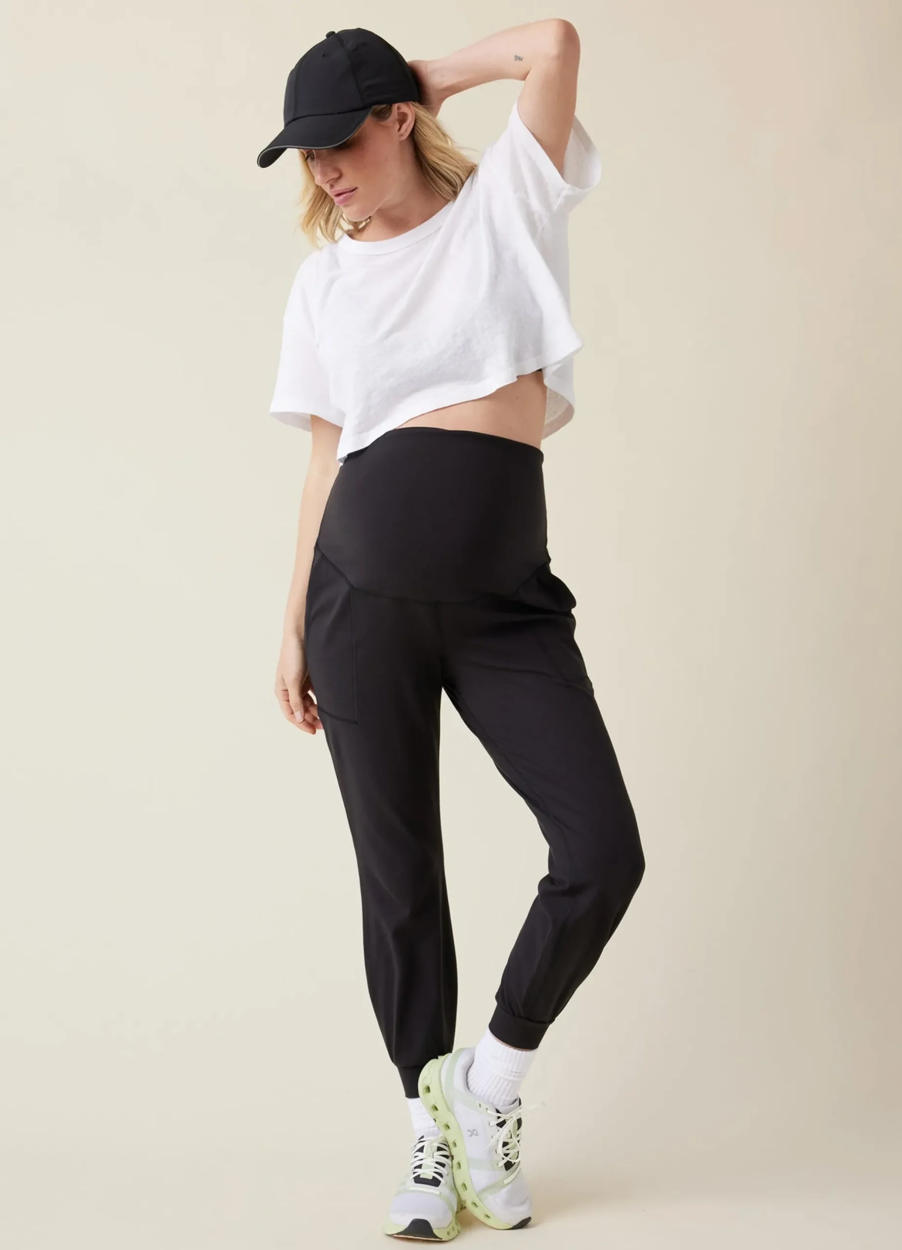 The Live In Maternity Black Active Jogger Pant