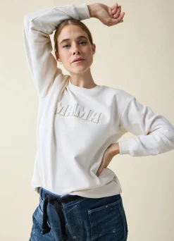 The Mama Maternity + Postpartum Sweatshirt Cream