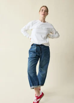 The Mama Maternity + Postpartum Sweatshirt Cream