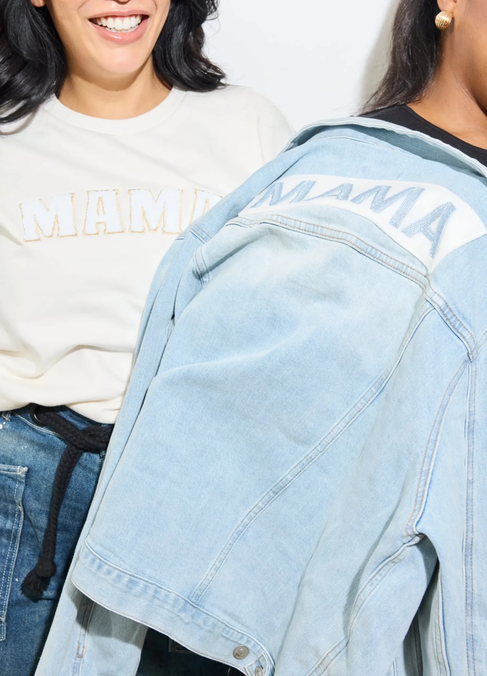 The Mama Maternity + Postpartum Sweatshirt Cream