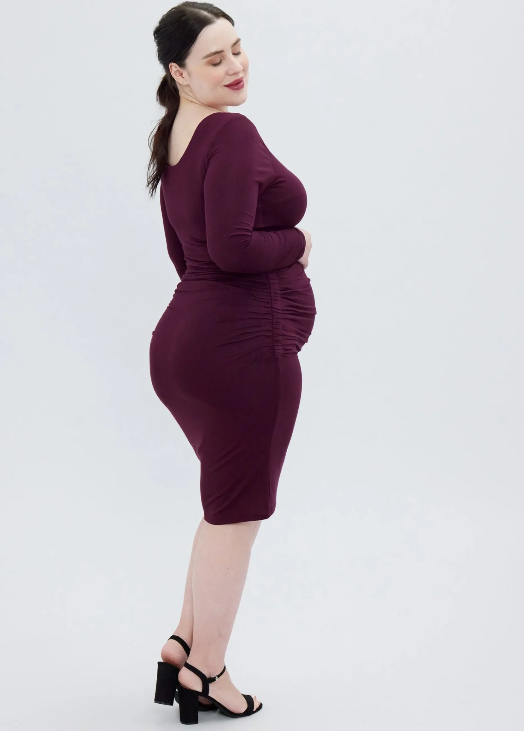 The Masterpiece Long Sleeve Maternity Dress
