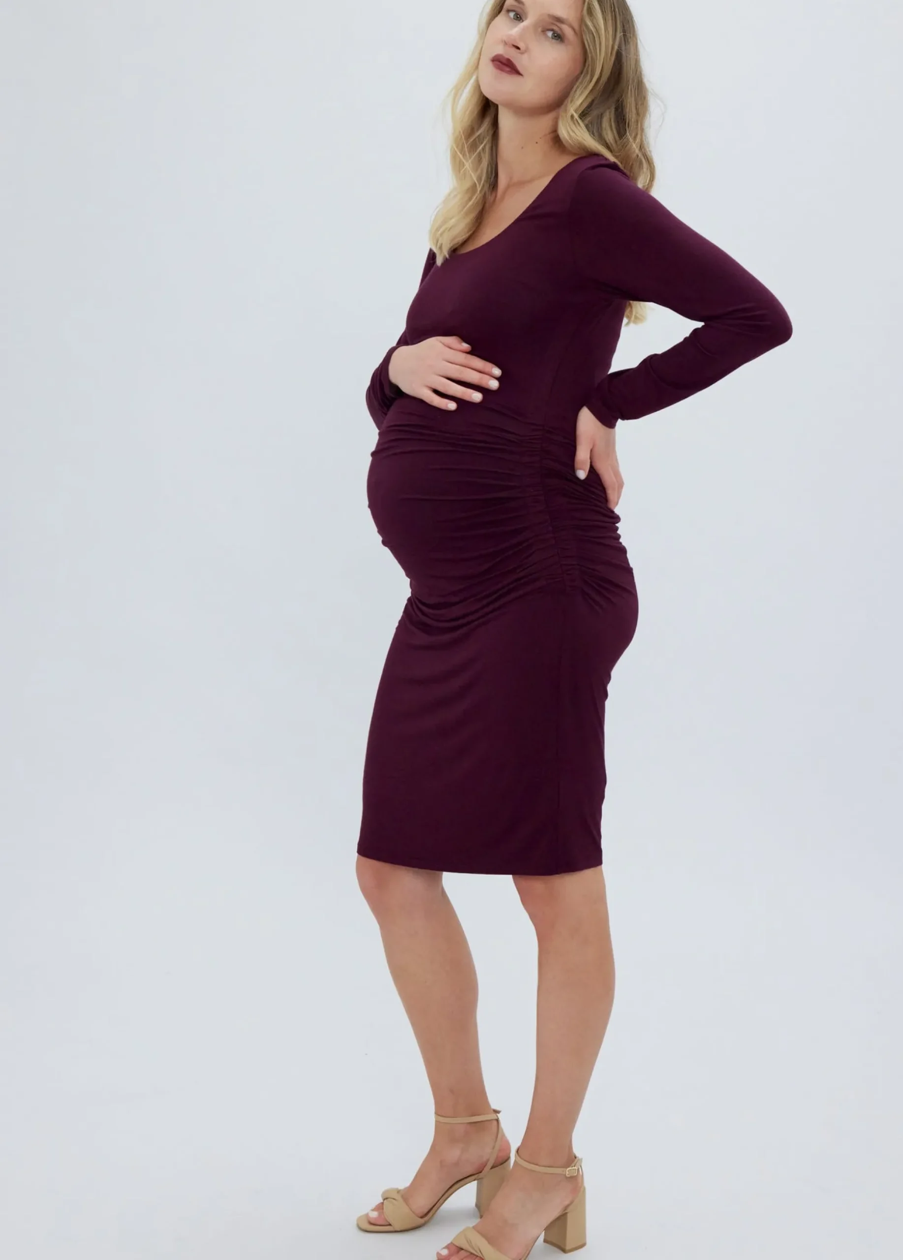 The Masterpiece Long Sleeve Maternity Dress