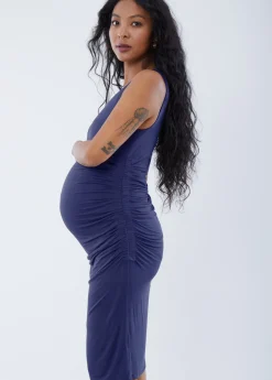 The Masterpiece Maternity Tank Midi Dress