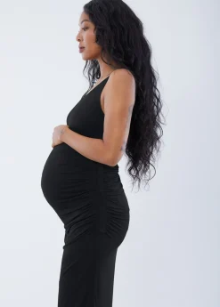 The Masterpiece Maternity Tank Midi Dress