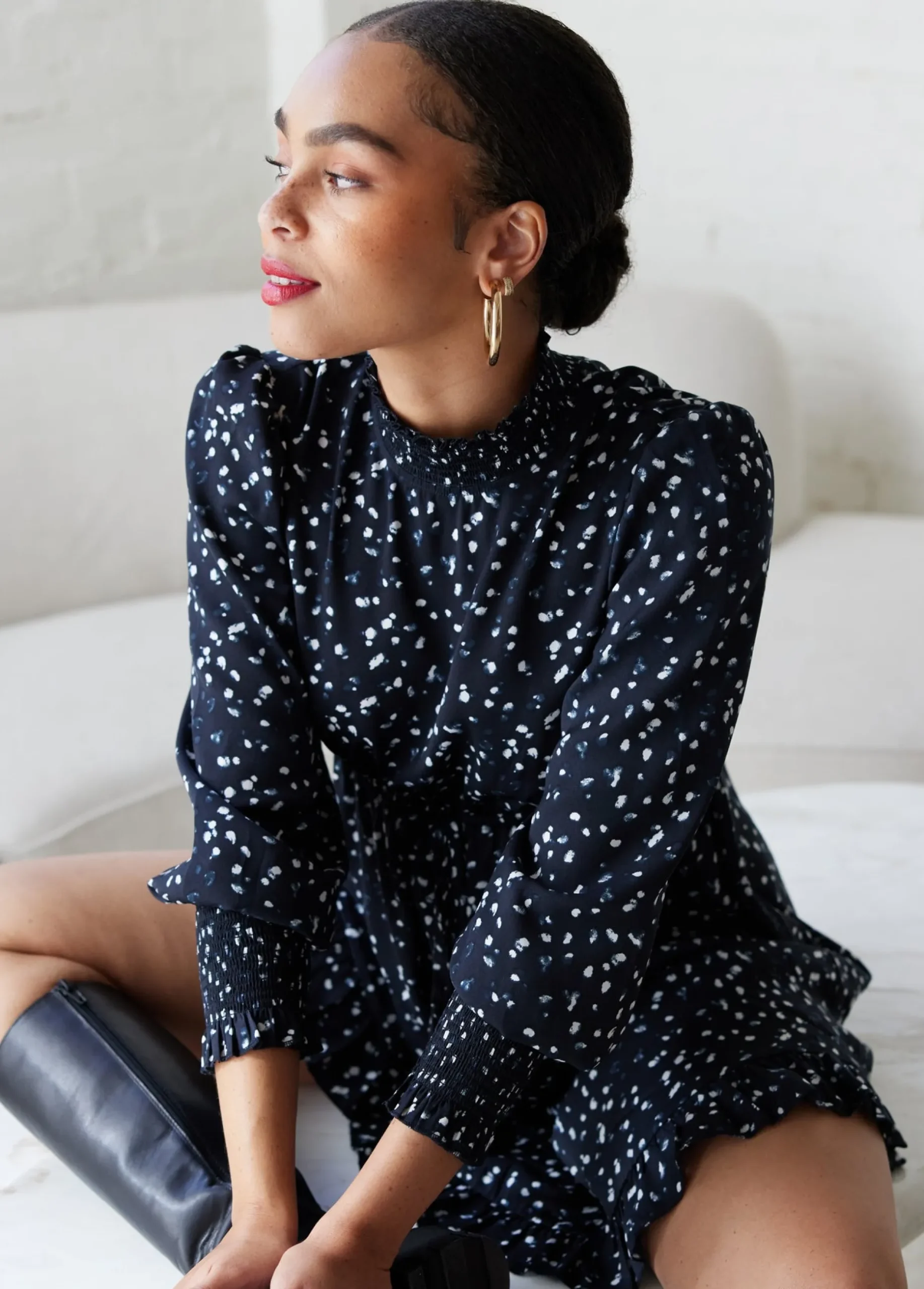 The Mingle Black Maternity Dress