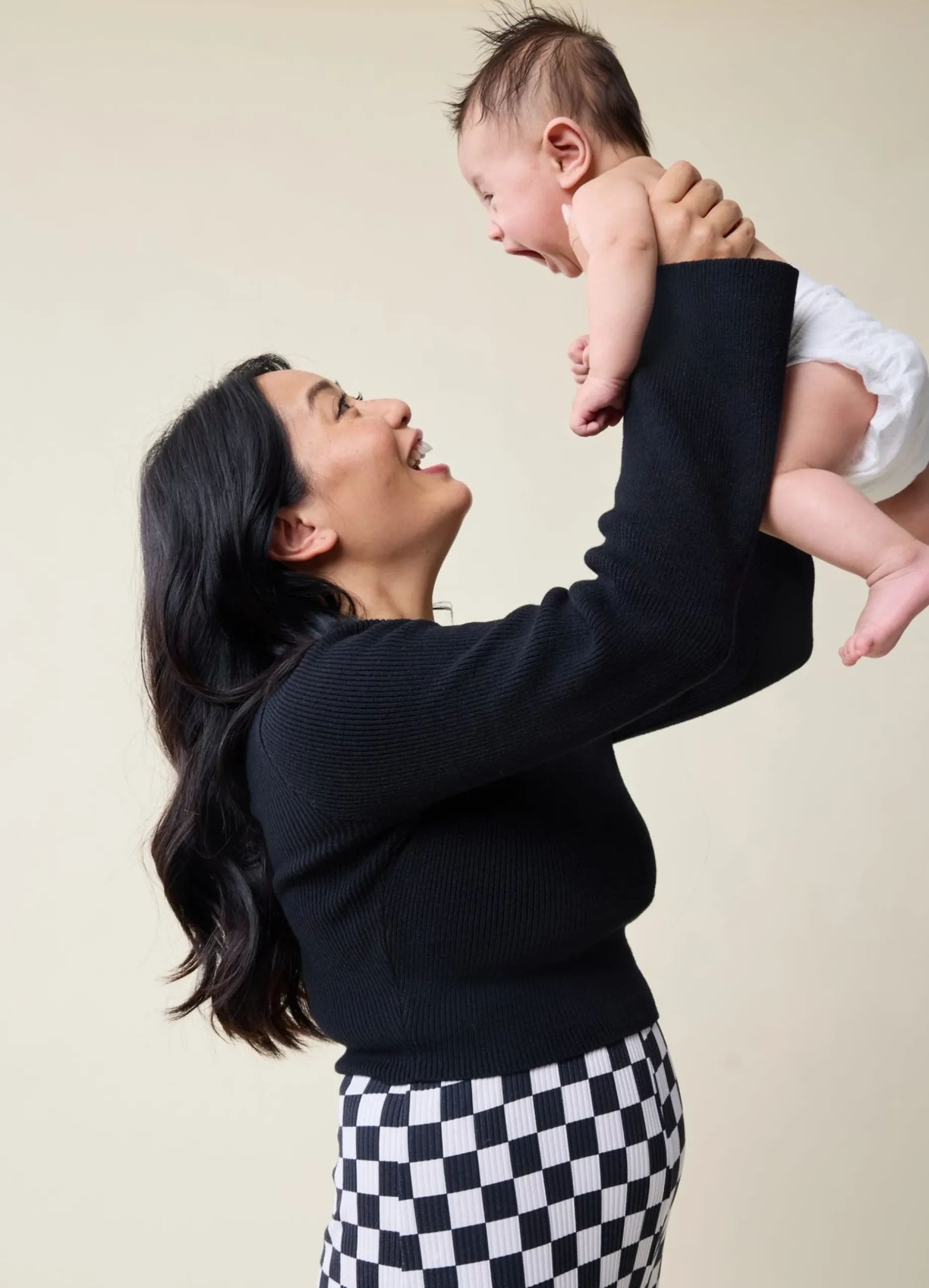 The Mix + Mingle Black Maternity Midi Skirt Set