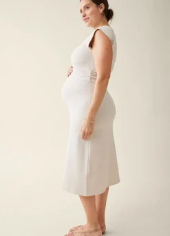 The Modern Muse Maternity Midi Dress
