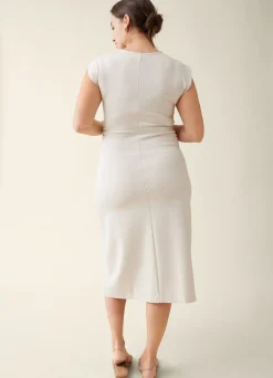 The Modern Muse Maternity Midi Dress