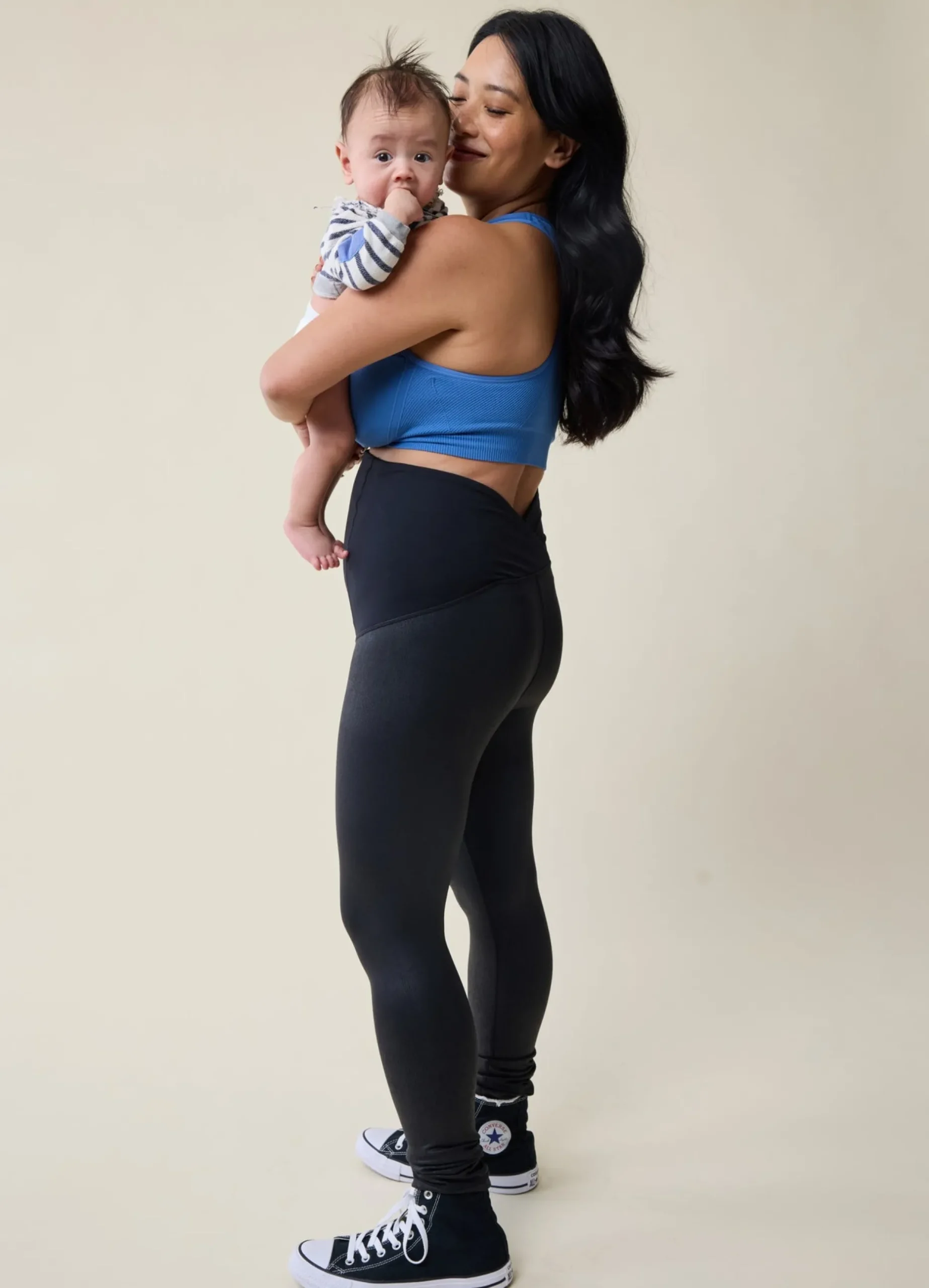 The Not-Leather Black Maternity Leggings