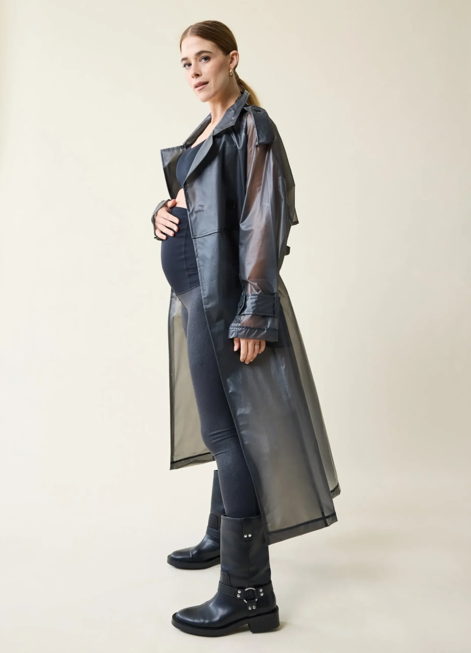 The Not-Leather Black Maternity Leggings