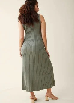 The Paris Maternity Ribbed Sweater Midi Dress