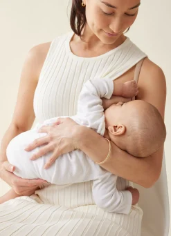 The Paris Maternity Ribbed Sweater Midi Dress