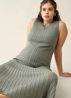 The Paris Maternity Ribbed Sweater Midi Dress
