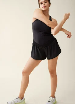 The Preggo Black Maternity Active Runsie Jumpsuit