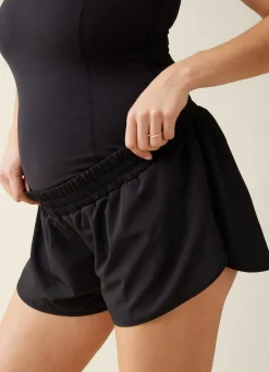 The Preggo Black Maternity Active Runsie Jumpsuit