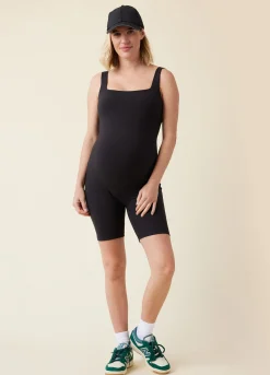 The Short Maternity Active Unitard Jumpsuit