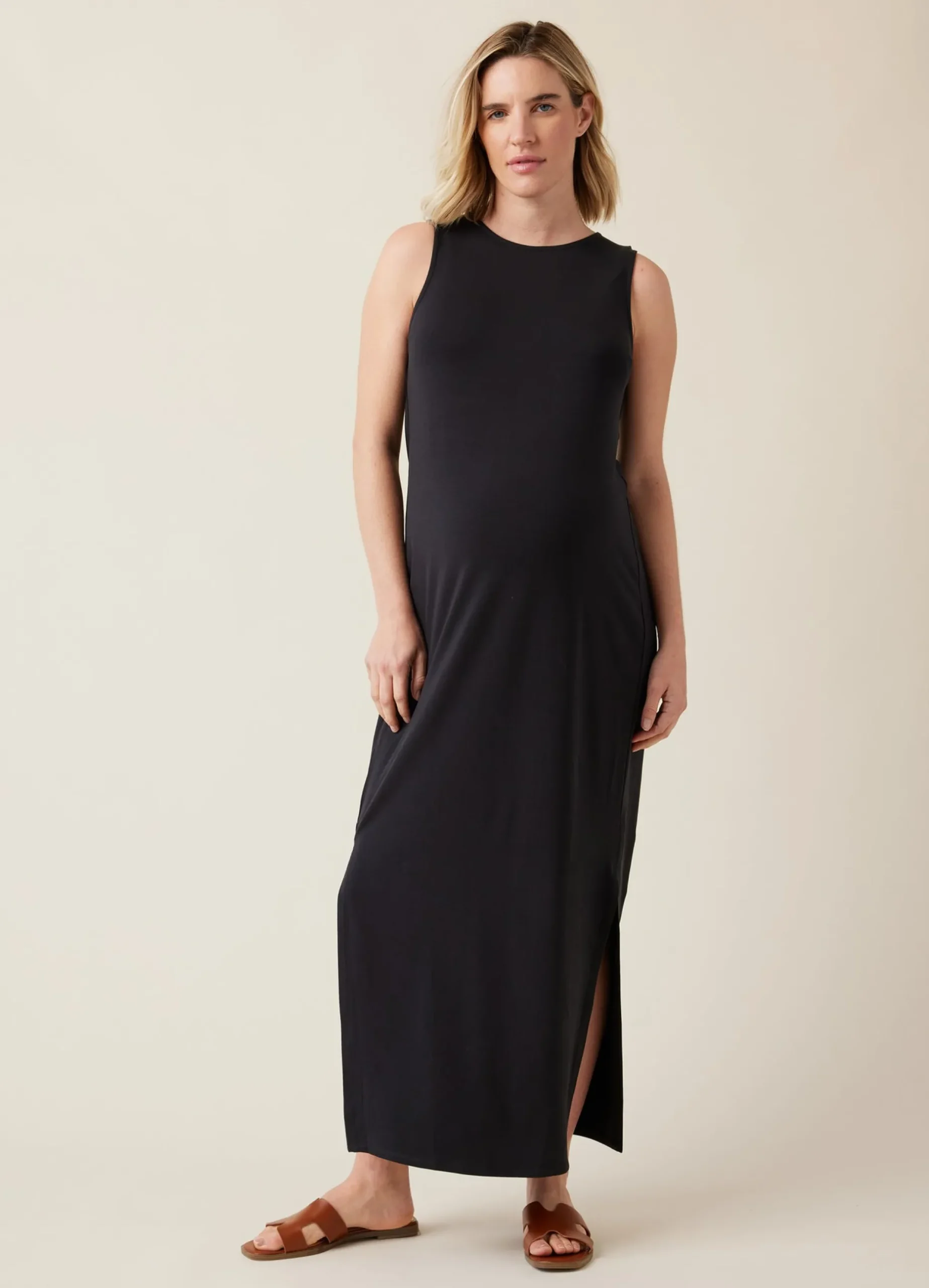 The Sidekick Black Maternity Dress