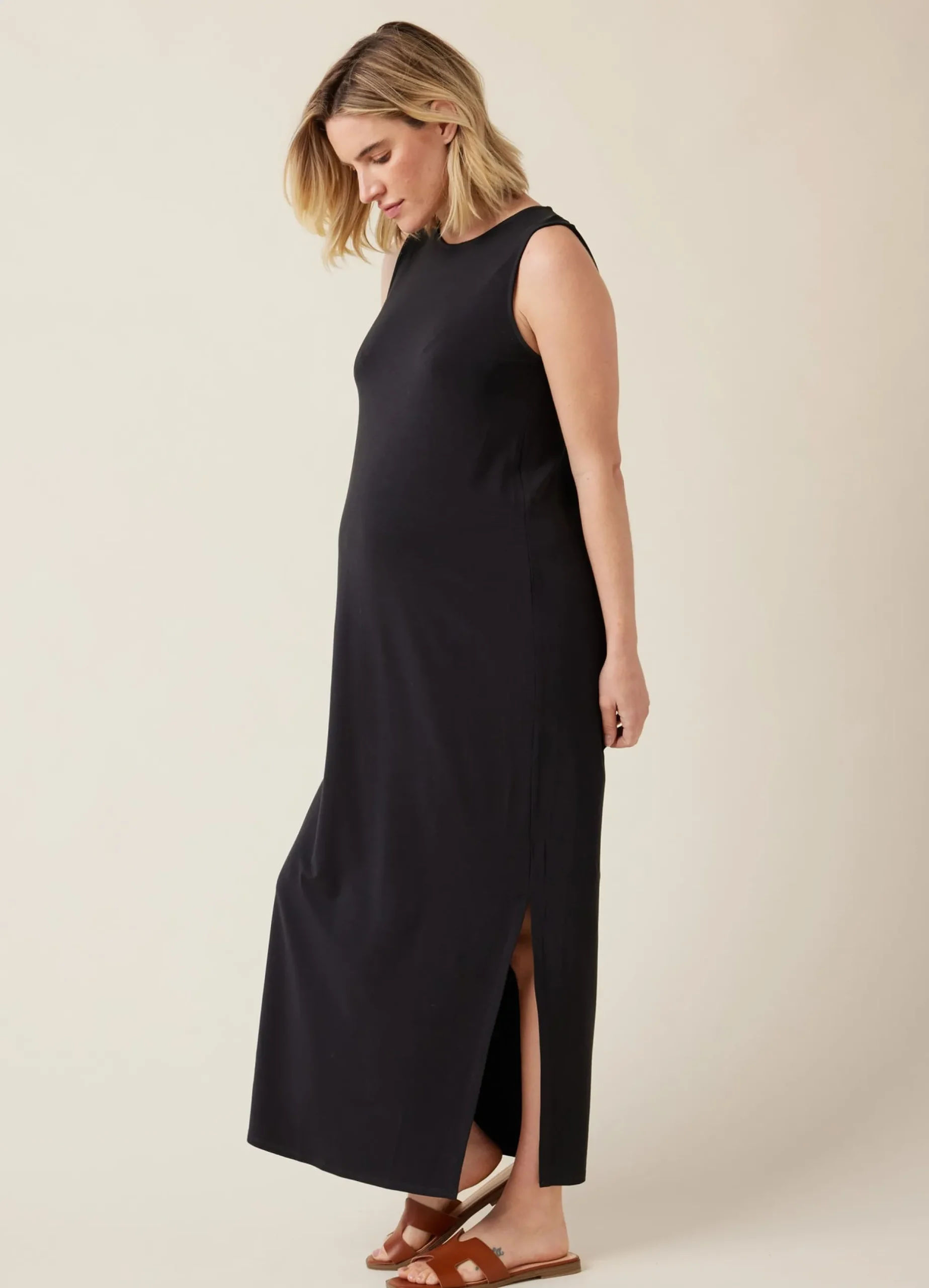 The Sidekick Black Maternity Dress