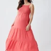 The Smocked Maternity Maxi Dress