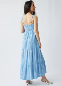 The Smocked Maternity Maxi Dress