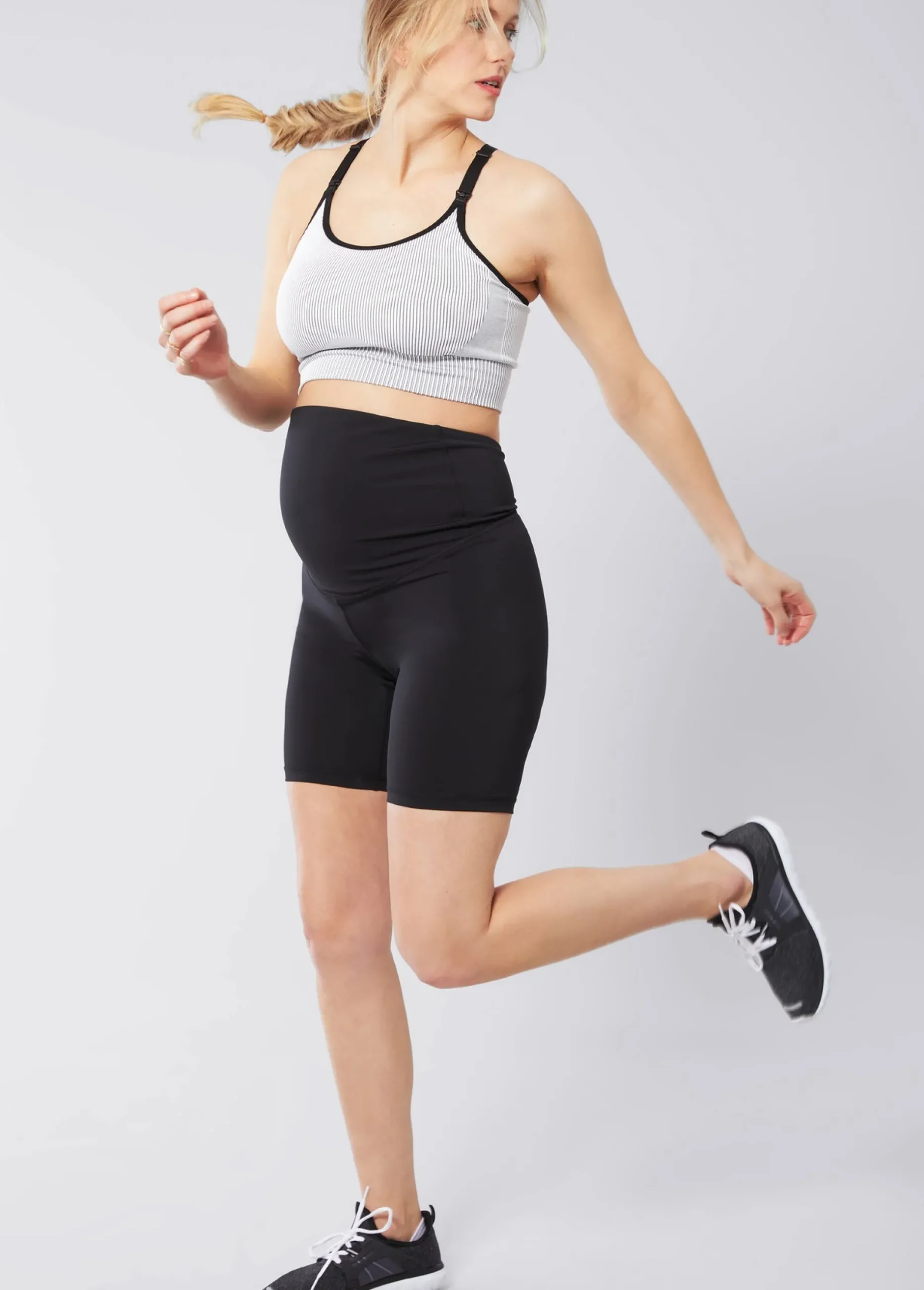 The Smooth Ride Maternity Black Bike Short