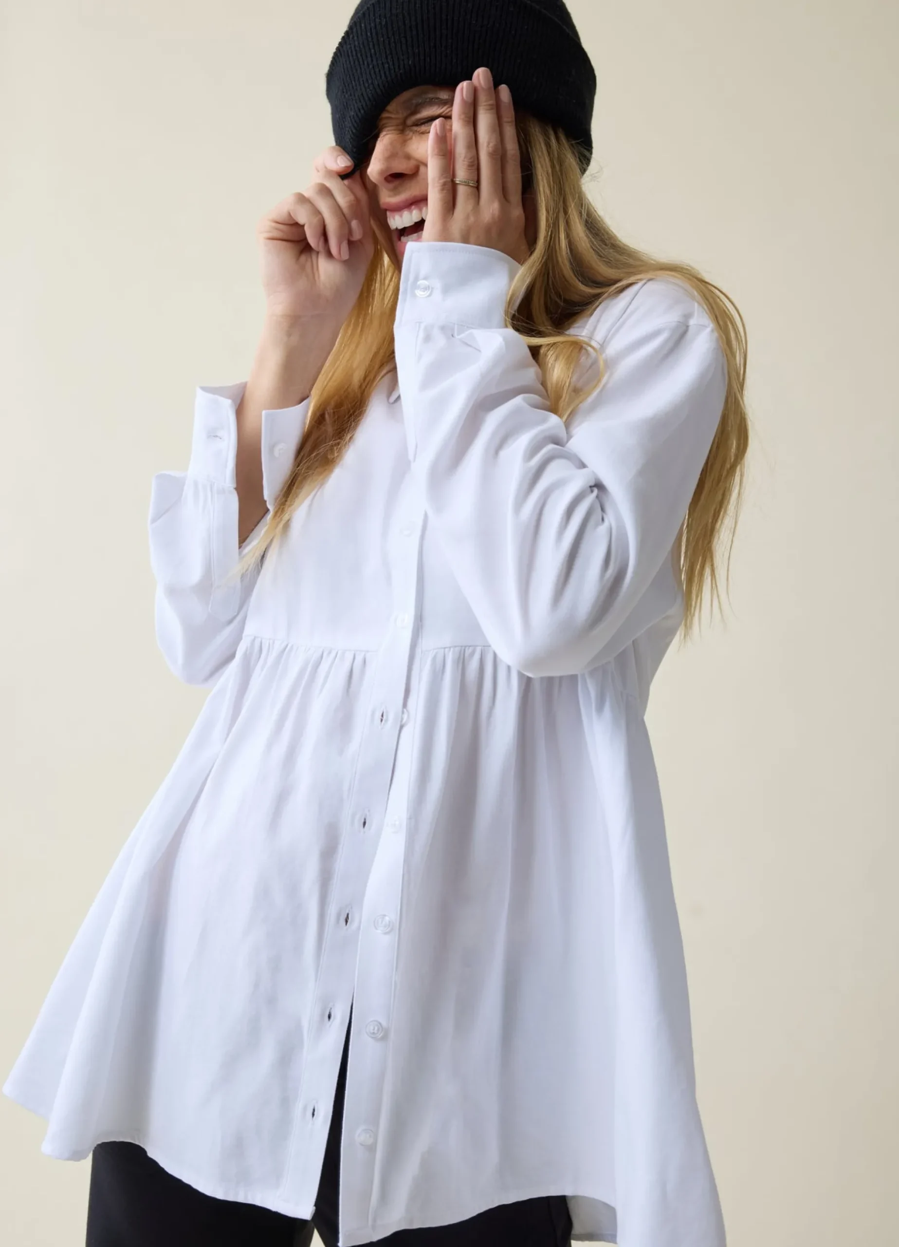 The Soft Touch Button Down Maternity + Nursing Top