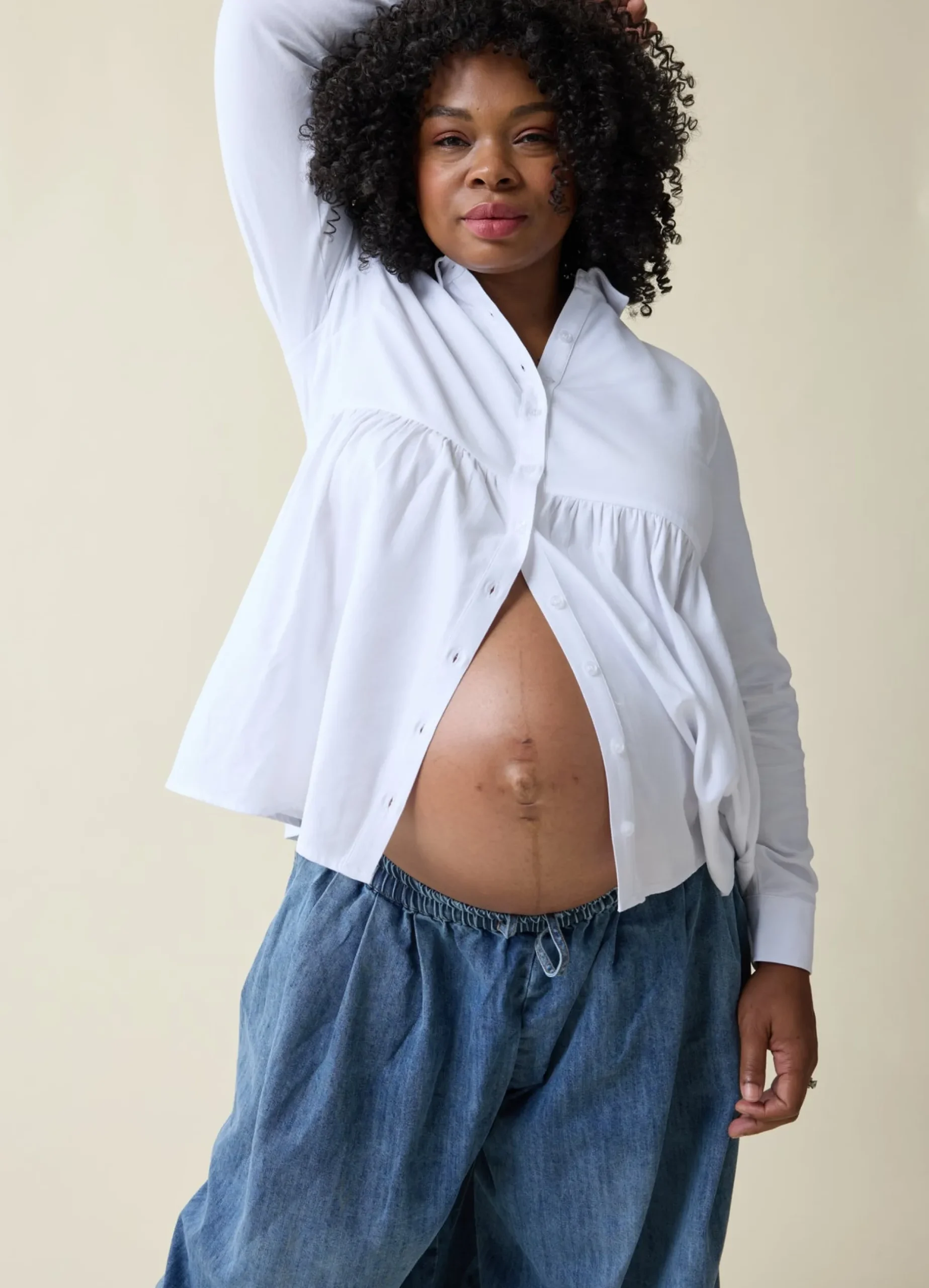The Soft Touch Button Down Maternity + Nursing Top