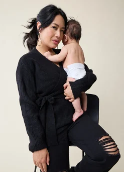 The Stay Connected Maternity + Nursing Sweater Cream