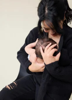 The Stay Connected Maternity + Nursing Sweater Cream