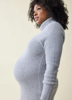 The Transition Turtleneck Maternity Sweater Dress