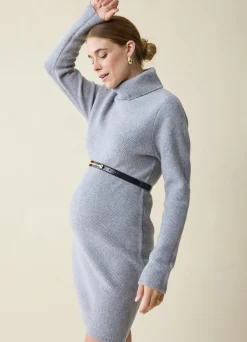 The Transition Turtleneck Maternity Sweater Dress